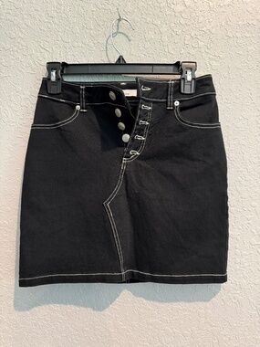 Black Jean Skirt - Sizer M